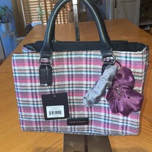 Nanette Lepore plaid purse nwt